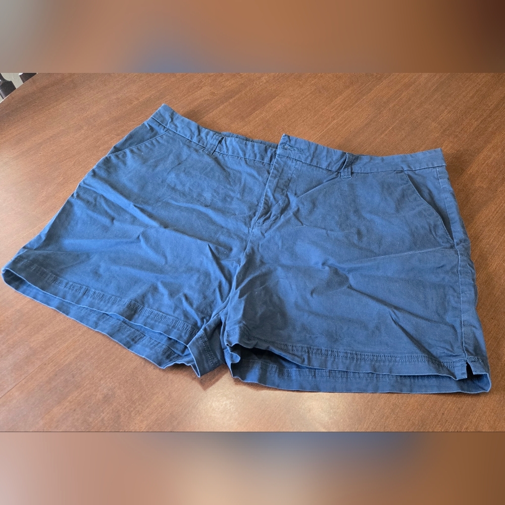 Magellan Navy Khaki Bermuda Shorts